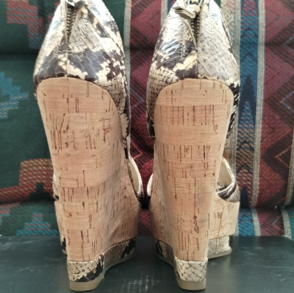 PELLE MODA PLATFORMS NATURAL PYTHON - Picture 4 of 7